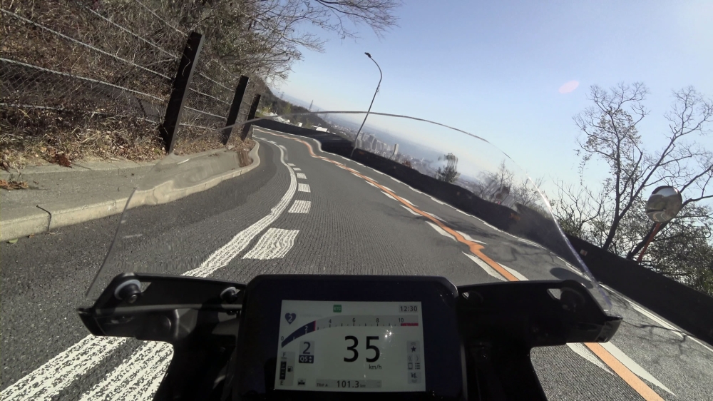 表六甲ドライブウェイの下り