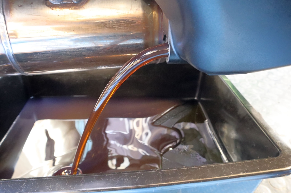 CB1000Fエンジンオイル交換