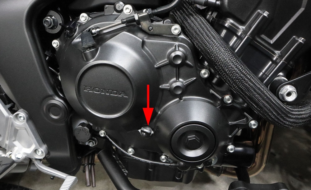 CB1000Fオイルレベルゲージ