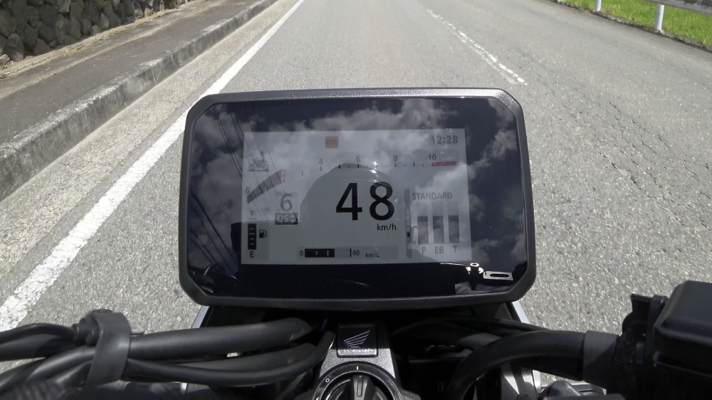 CB1000Fの瞬間燃費