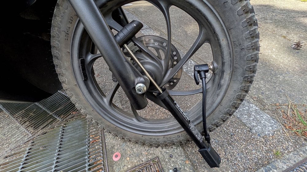 Dio110と空気圧調整