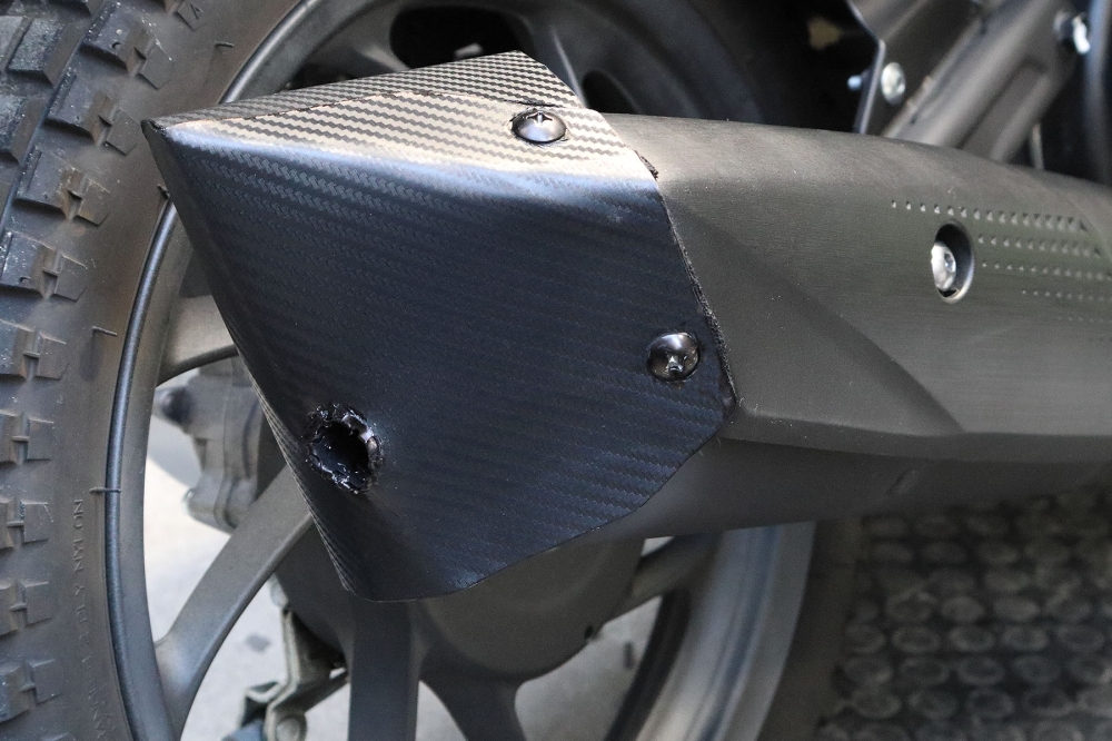 Dio110サイレント加工の純正マフラー