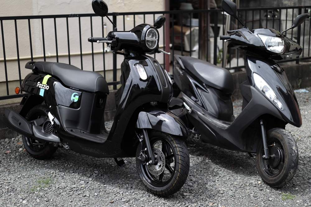 ヤマハFazzioとJOG125