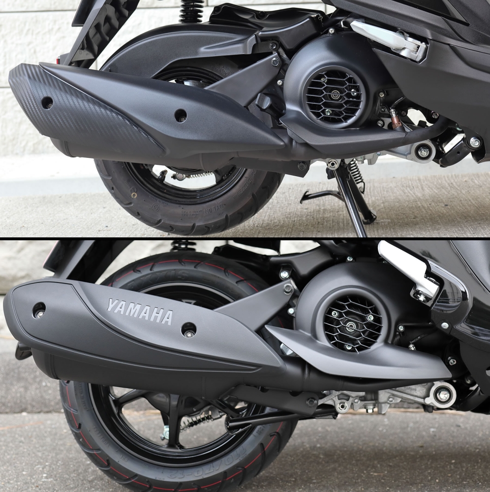 ヤマハFazzioとJOG125のマフラー