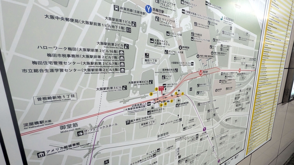 東梅田駅の地図