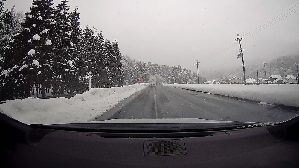 国道161山越え滋賀県側