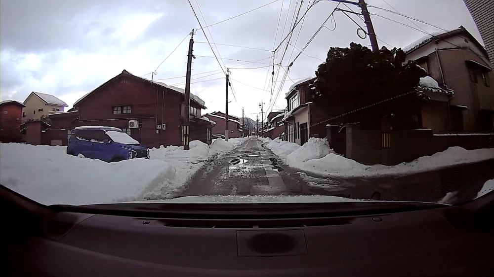 冬の敦賀の住宅街