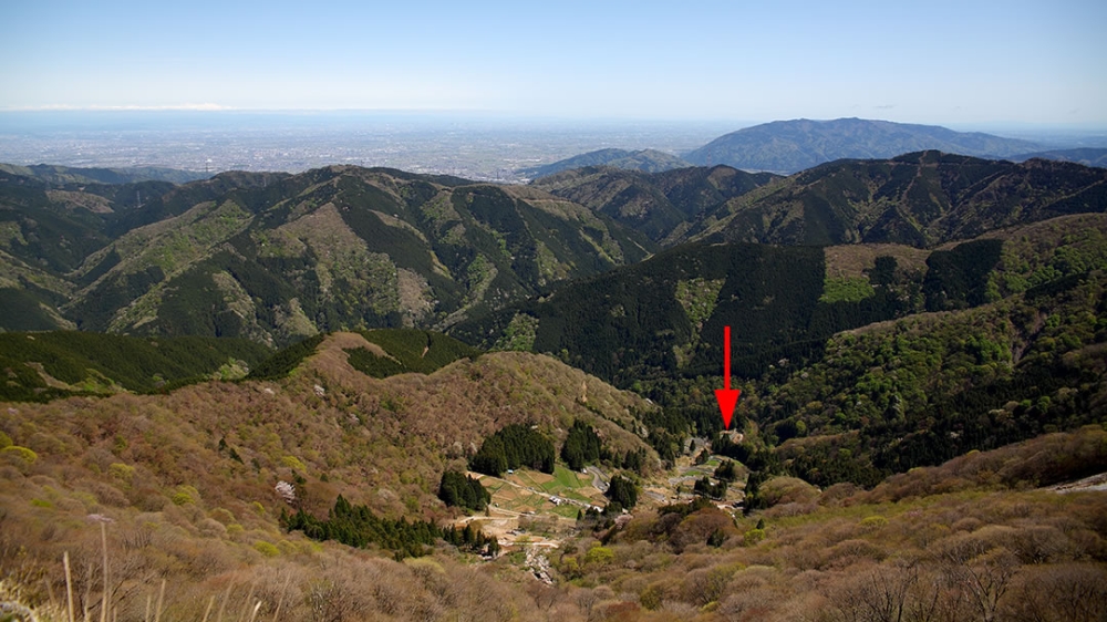 伊吹山からのさざれ石公園
