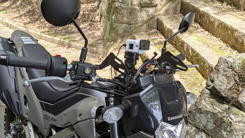 KLX230ナックルガード外し