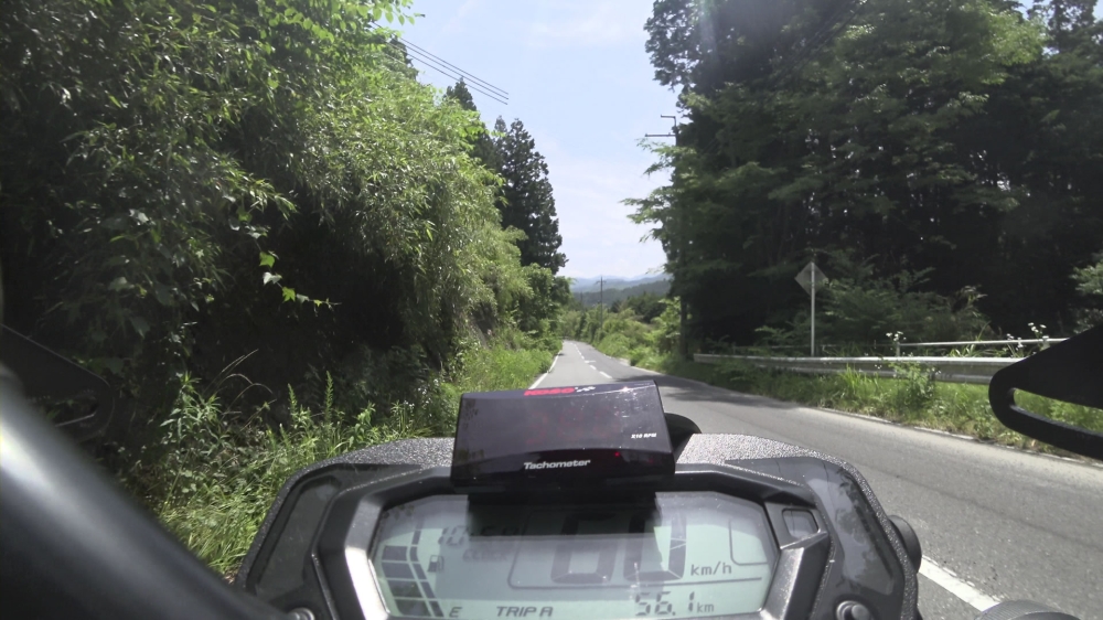 奈良の山を走るKLX230