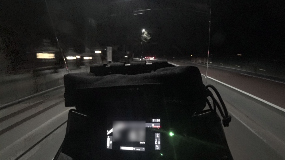 NX400と真夜中の白髭神社