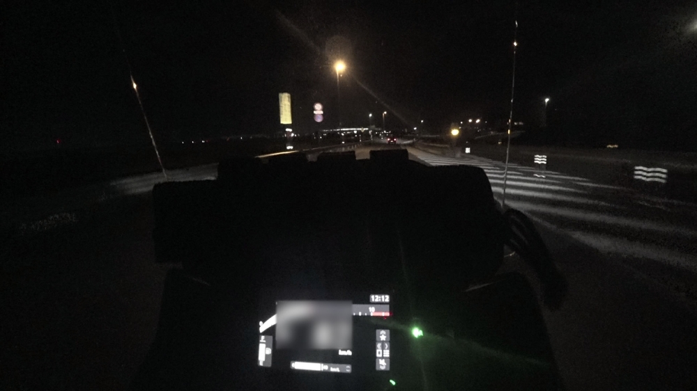 NX400と真夜中の敦賀
