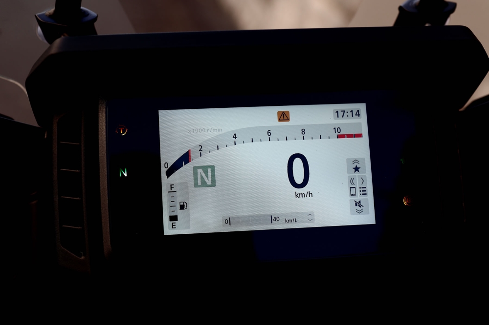 NX400E-clutchのメーターパネル