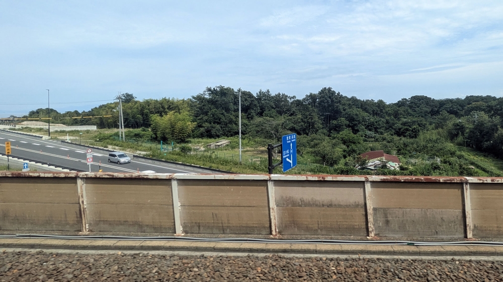 湖西道路と湖西線が交差する所