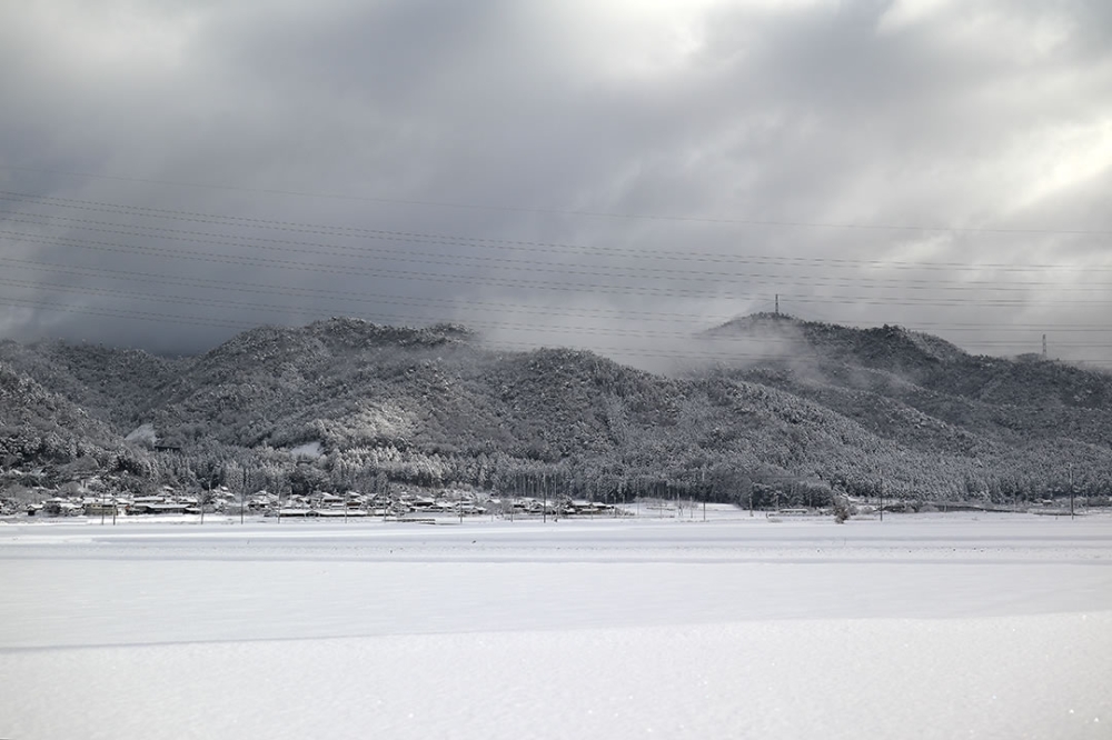 京都の雪原