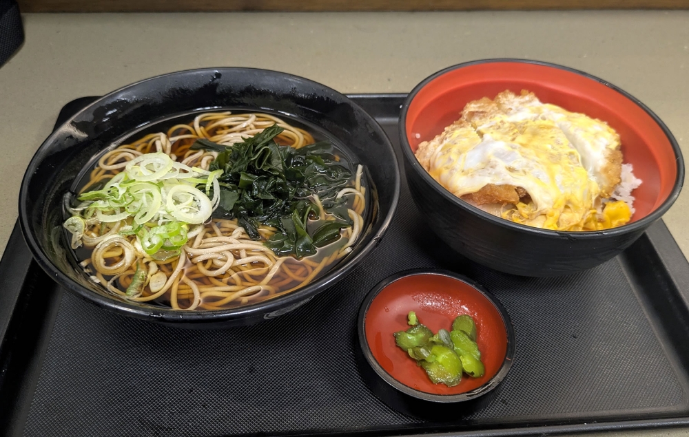 富士そばのそばカツ丼セット