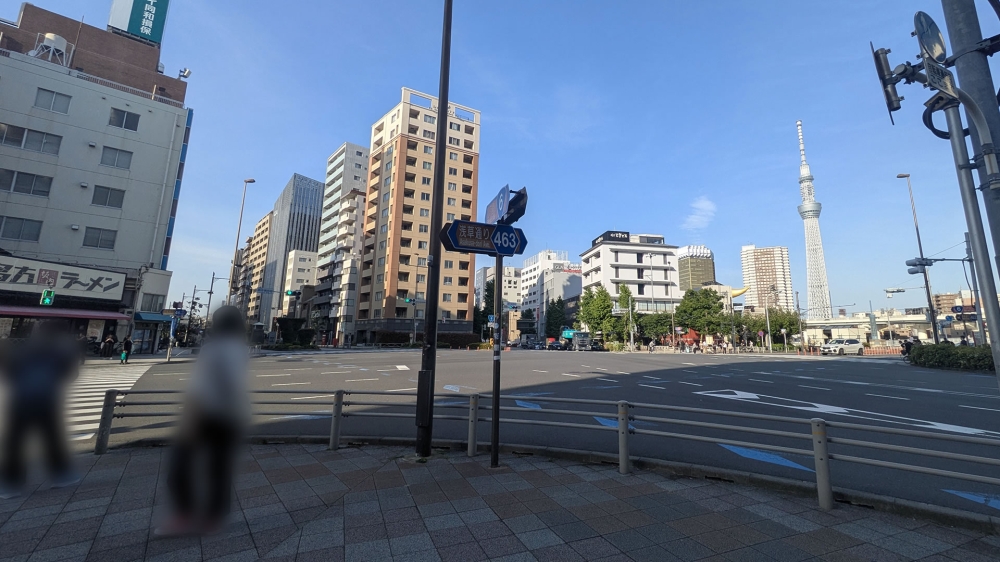 駒形橋西詰交差点