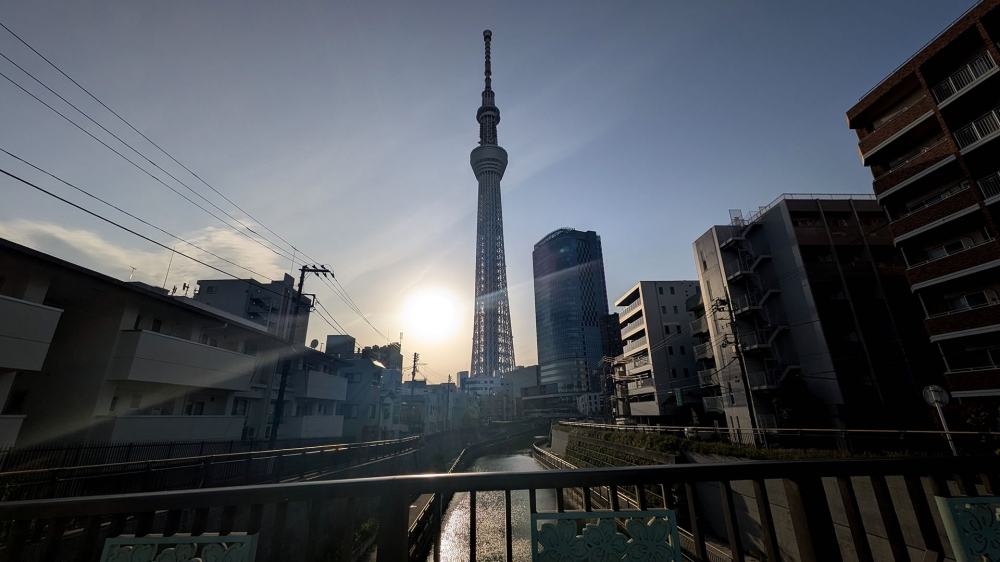 西十間橋からの東京スカイツリー