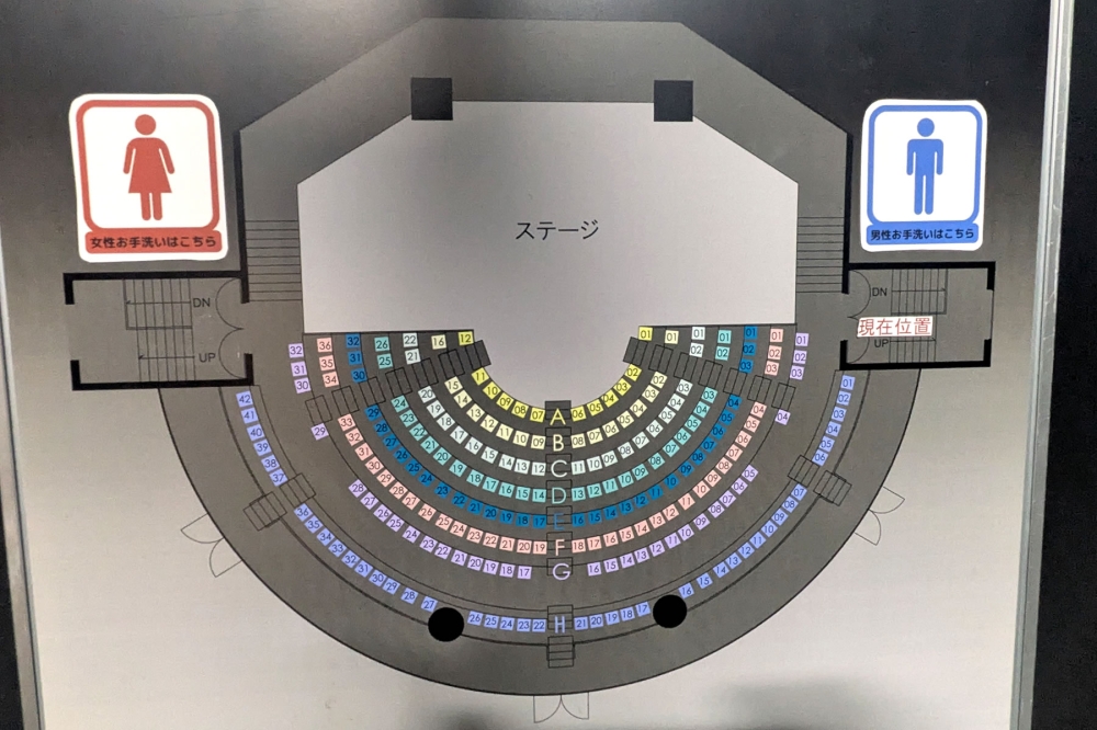 渋谷よしもと漫才劇場の座席表