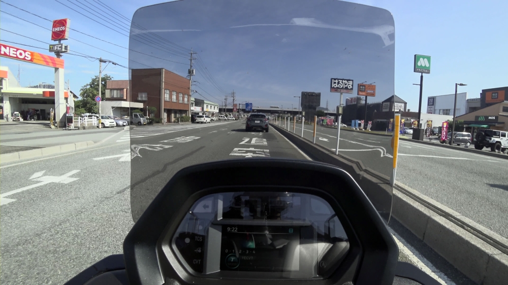 NMAX155で鳥取市街地走行