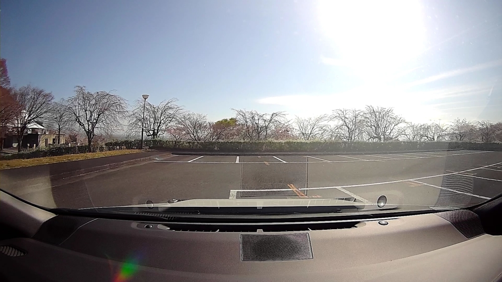 養老公園の駐車場