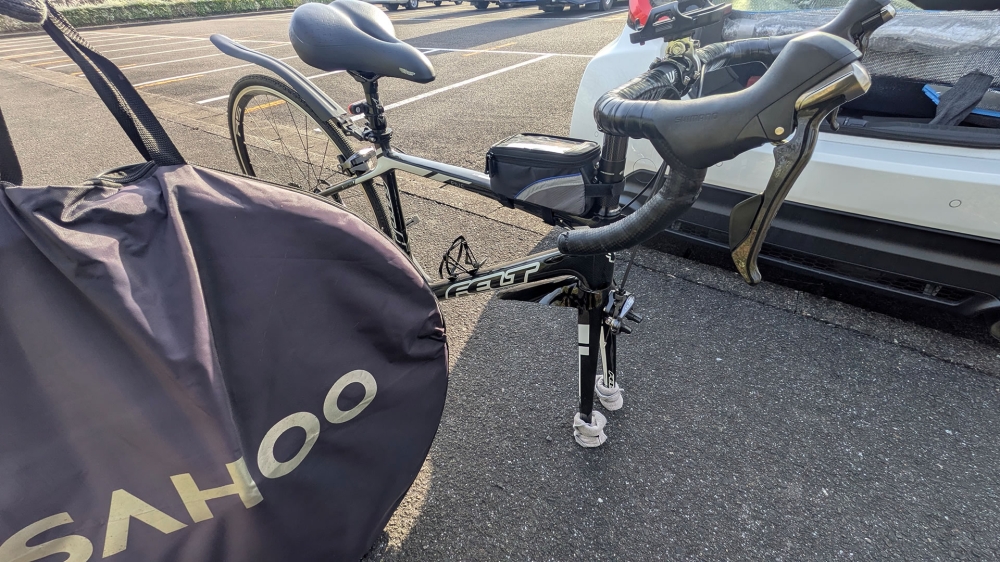 ロードバイクの積込