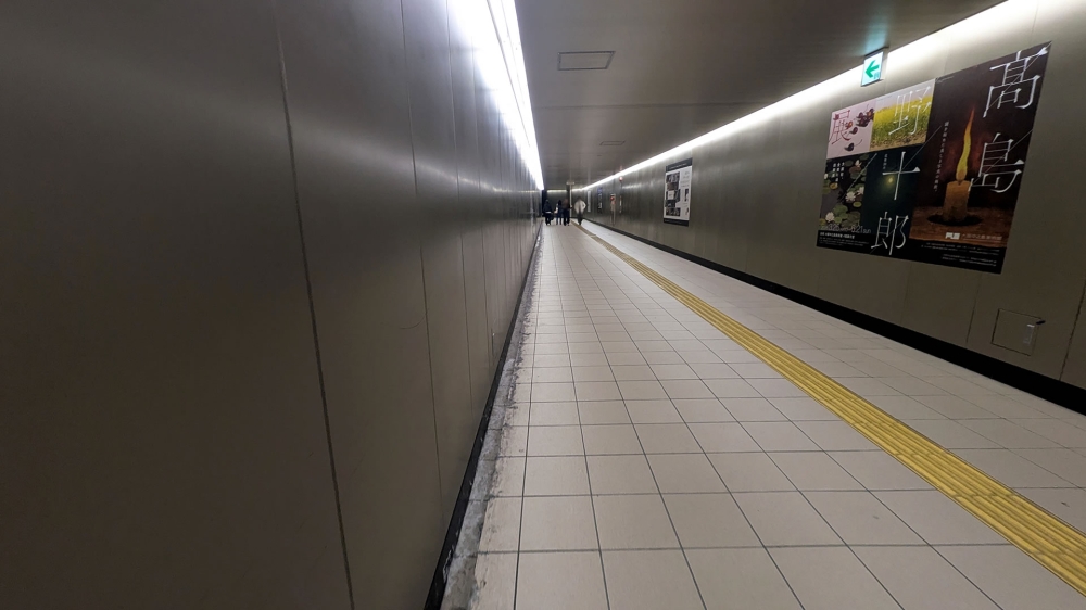肥後橋駅からフェスティバルホールへの通路